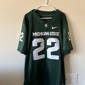 Nike Green and White Men's Jersey